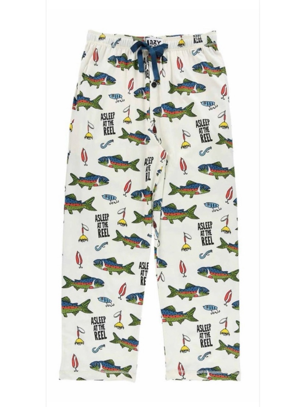 Lazy One “Asleep at the Reel” Novelty Pajama Pants Fun Large